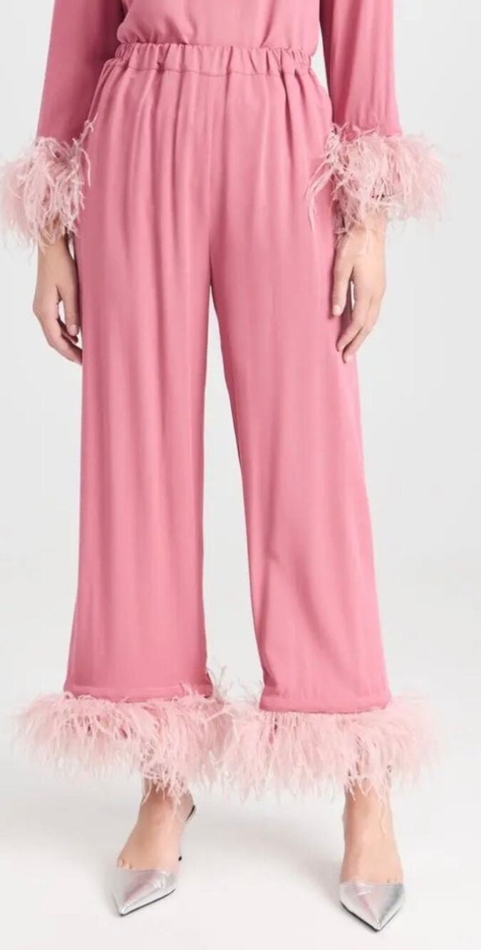 Sleeper Black Tie Pink Pajama Pant size XS